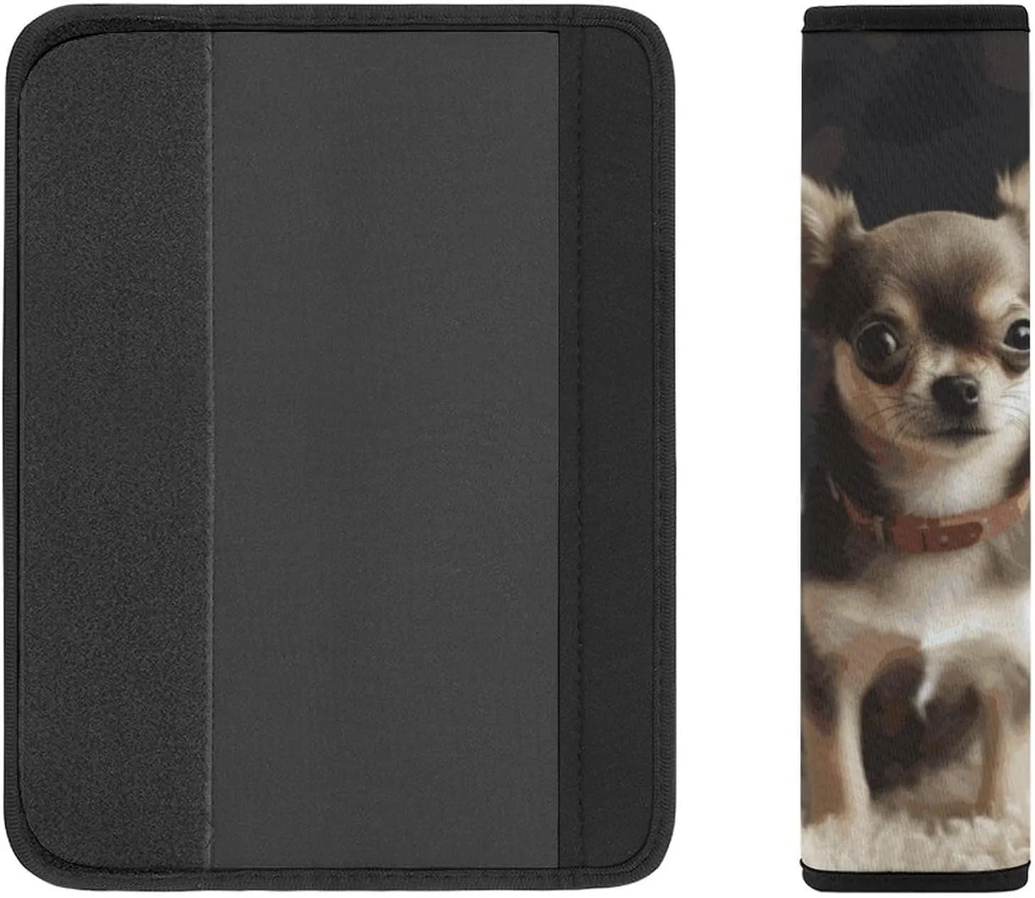 Cute Chihuahua Auto Seat Belt Cover 2PCS Universal Car Seat Belt Shoulder Protector Pad, Protect Your Shoulders and Neck for Car Seat Belt, Shoulder Bag, Backpack