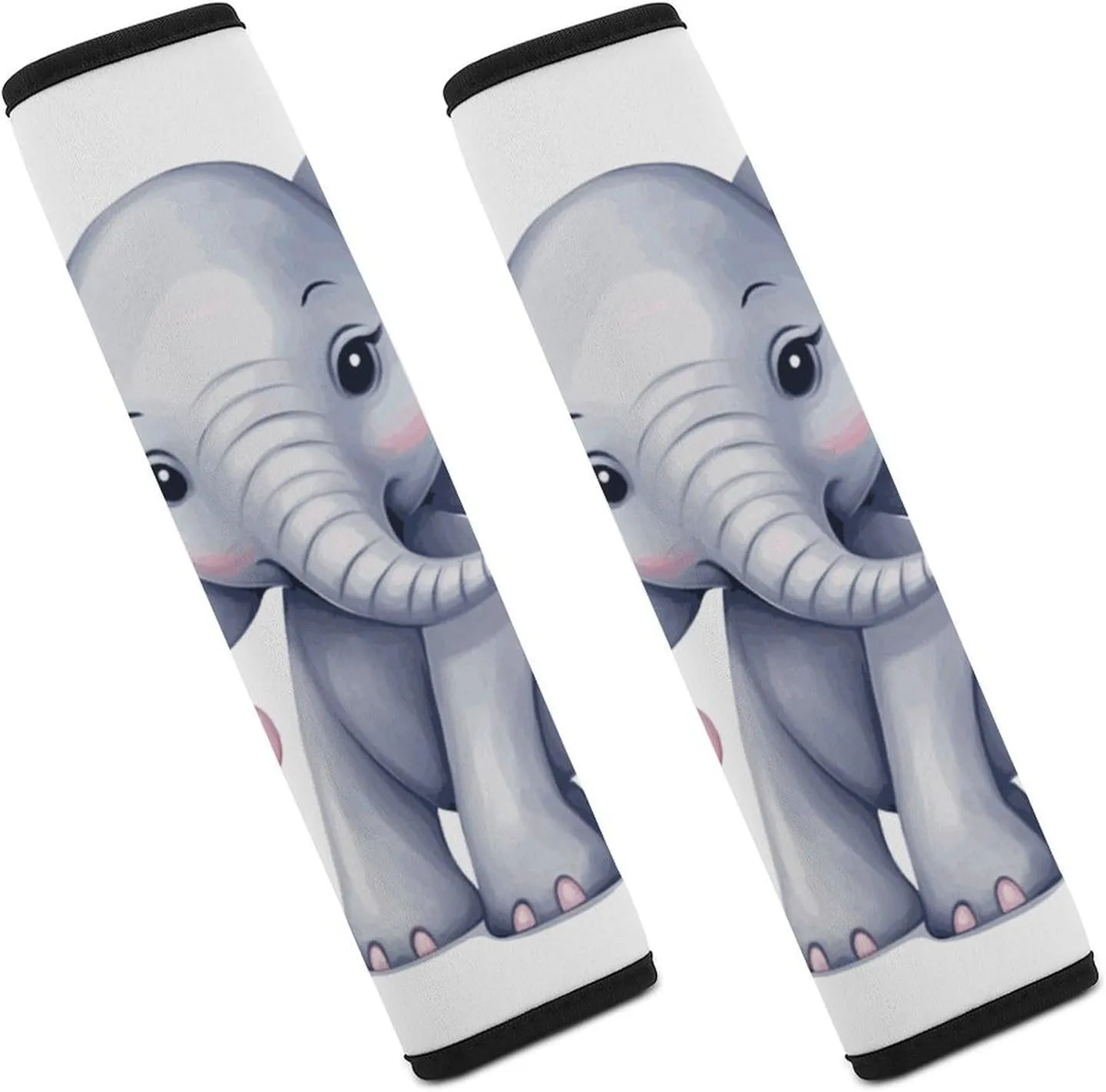 Cute Elephant Auto Seat Belt Cover 2PCS Universal Car Seat Belt Shoulder Protector Pad, Protect Your Shoulders and Neck for Car Seat Belt, Shoulder Bag, Backpack