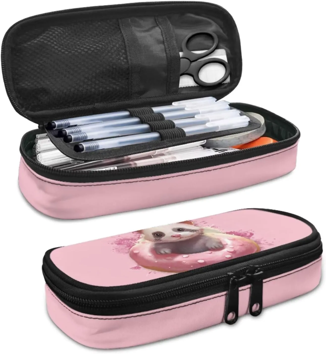 Cute Ferret Girls Backpack for School, Kids School Rucksack Pencil Case and Lunch Box Lightweight Hiking Backpack Large Travel Bags Back to School Gifts Trendy Knapsack Back Packs