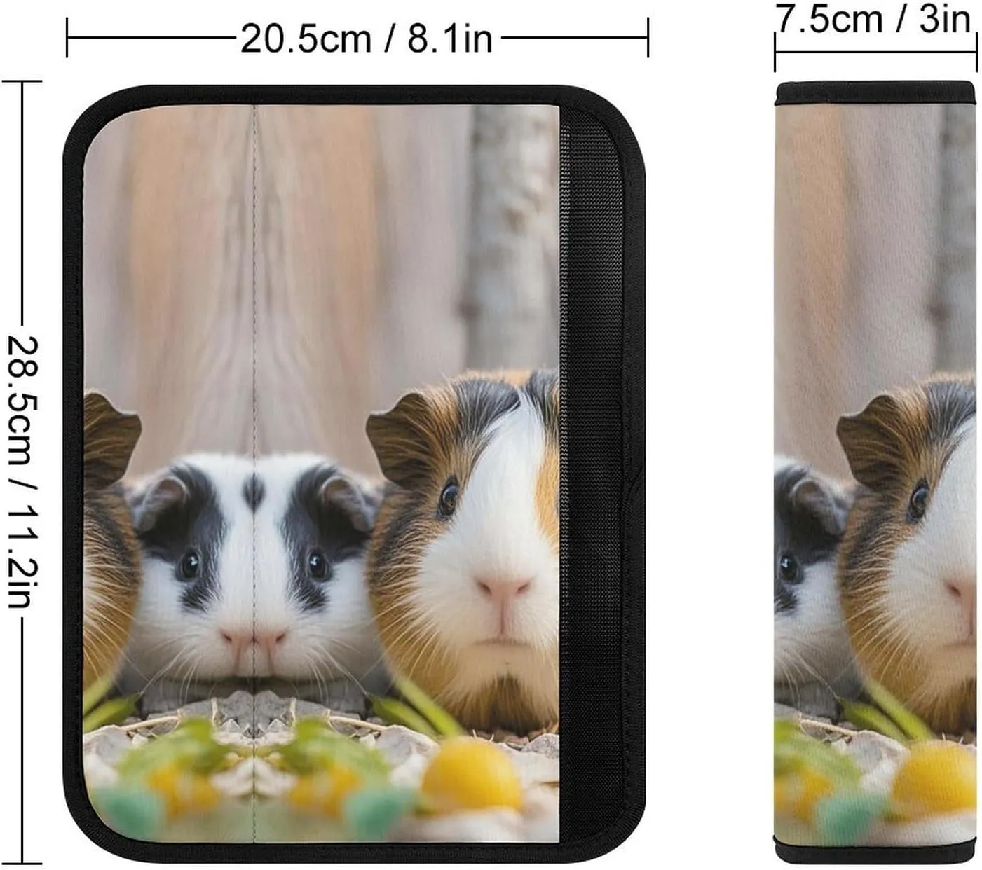 Cute GuineaPig Auto Seat Belt Cover 1PCS Universal Car Seat Belt Shoulder Protector Pad, Protect Your Shoulders and Neck for Car Seat Belt, Shoulder Bag, Backpack