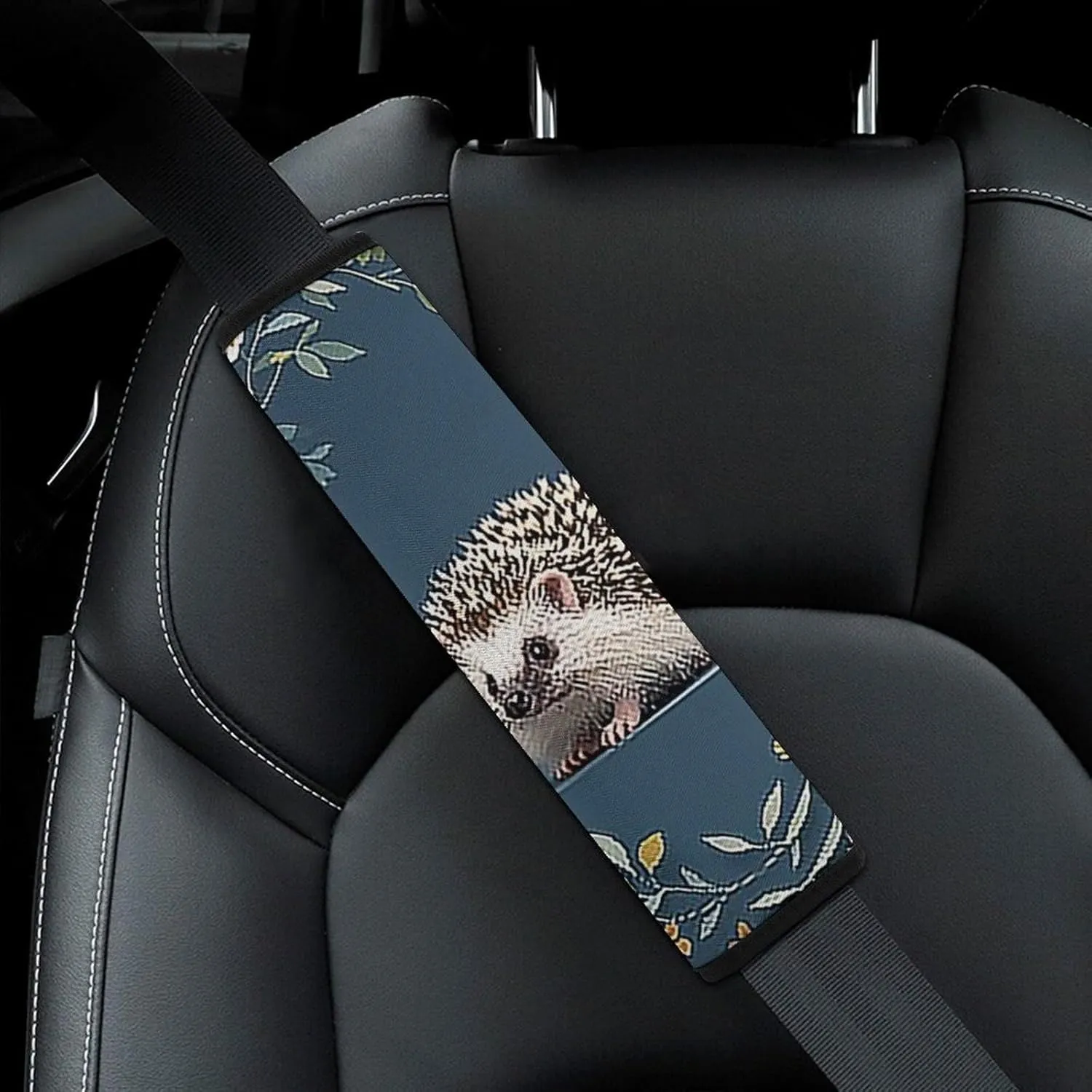 Cute Little Hedgehog Auto Seat Belt Cover 1PCS Universal Car Seat Belt Shoulder Protector Pad, Protect Your Shoulders and Neck for Car Seat Belt, Shoulder Bag, Backpack