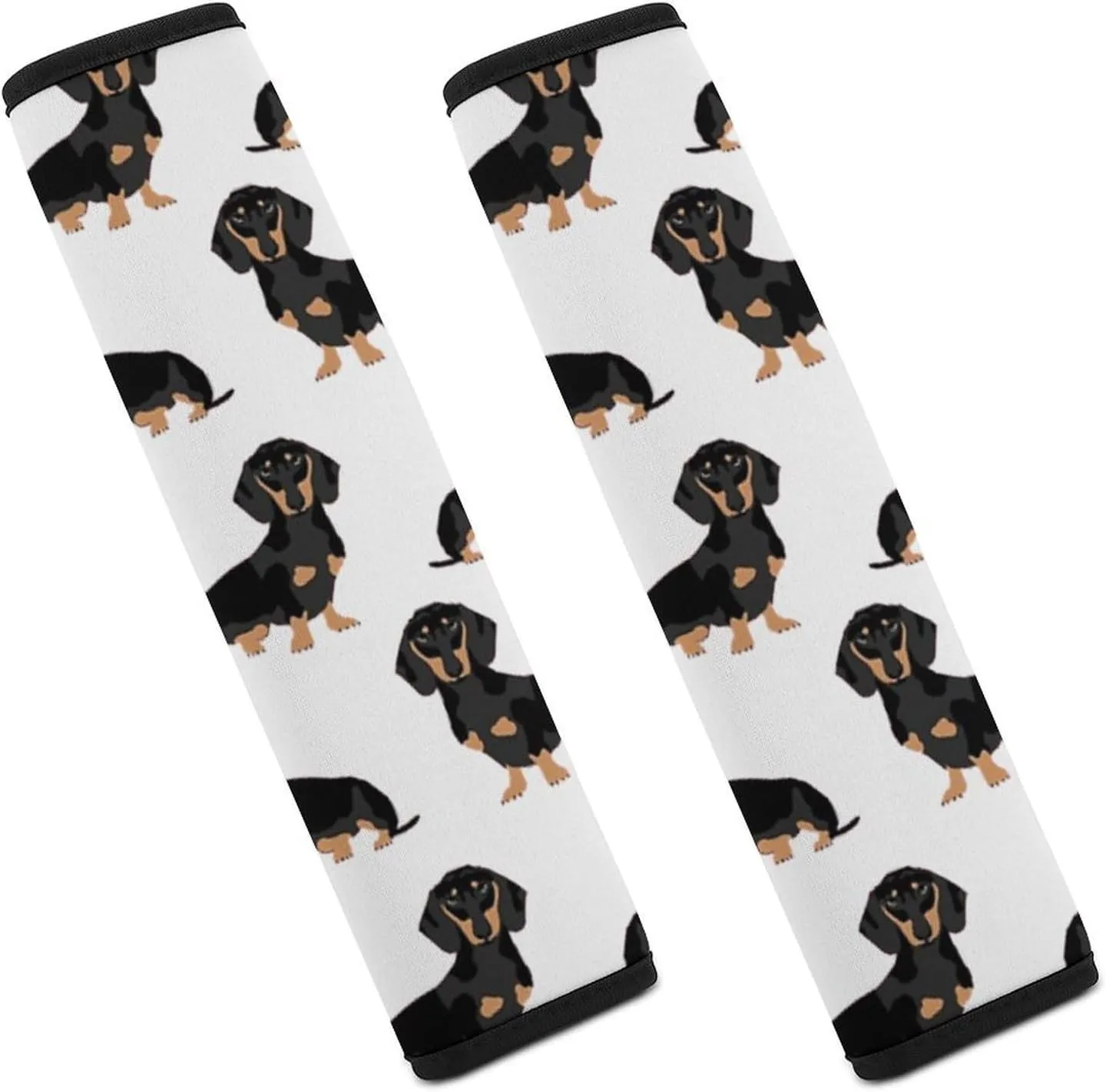Dachshund Weiner Pet Dogs Auto Seat Belt Cover 2PCS Universal Car Seat Belt Shoulder Protector Pad, Protect Your Shoulders and Neck for Car Seat Belt, Shoulder Bag, Backpack