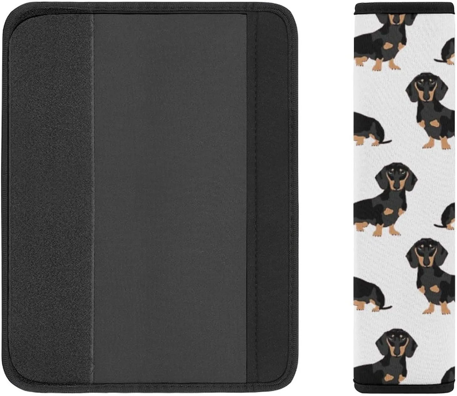 Dachshund Weiner Pet Dogs Auto Seat Belt Cover 2PCS Universal Car Seat Belt Shoulder Protector Pad, Protect Your Shoulders and Neck for Car Seat Belt, Shoulder Bag, Backpack