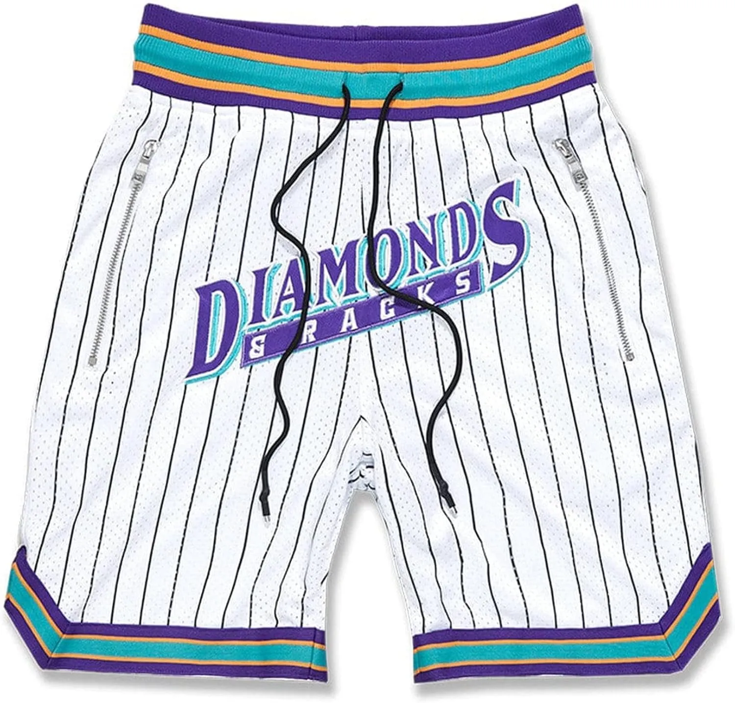 Diamonds & Racks - Mens White Diamond Shorts