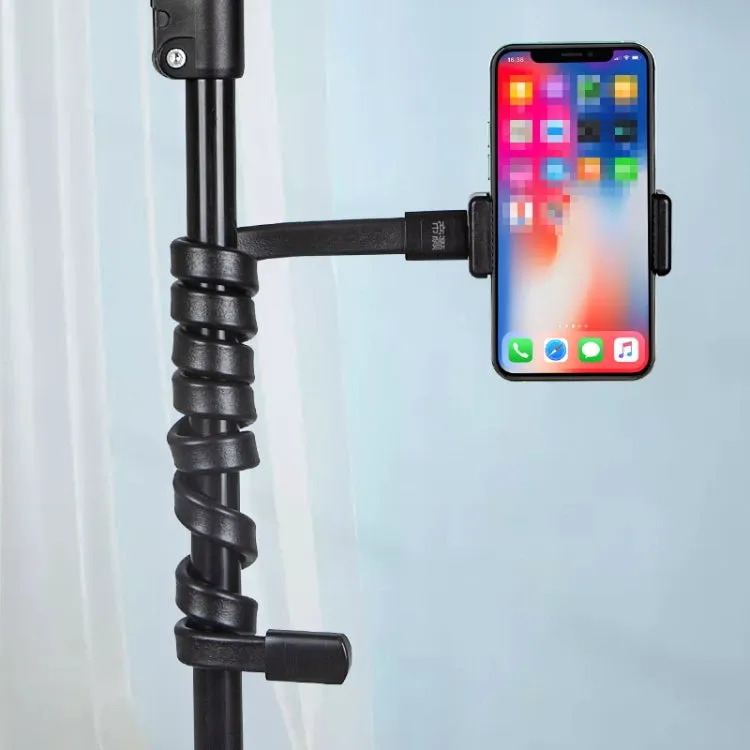 DiHao Bending Adjustment Hose Mobile Phone Live Broadcast Support, DiHao Hose Double Hole Phone Clip