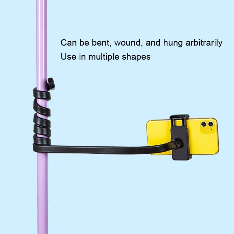 DiHao Bending Adjustment Hose Mobile Phone Live Broadcast Support, DiHao Hose Double Hole Phone Clip