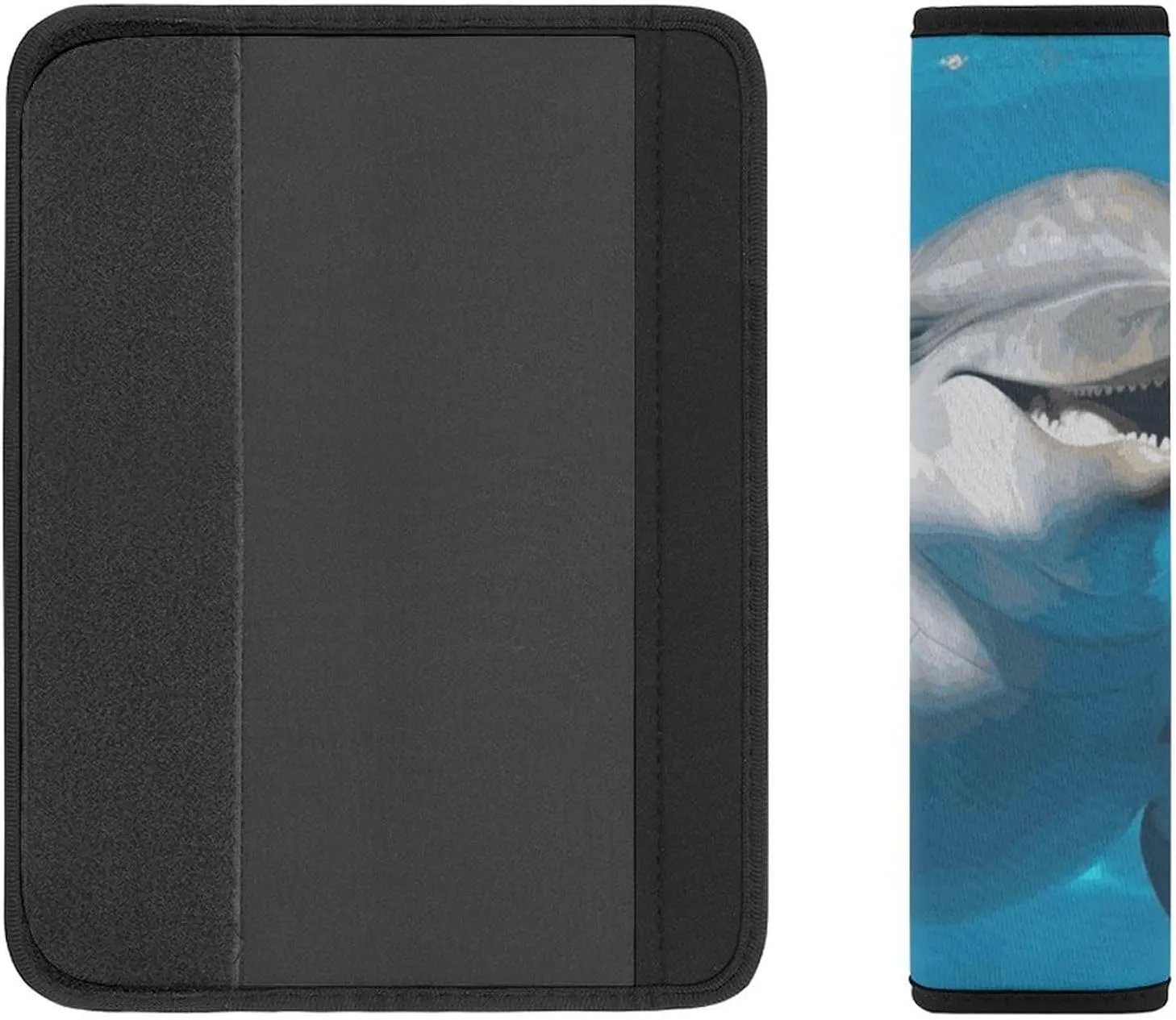 Dolphin with A Smile Auto Seat Belt Cover 2PCS Universal Car Seat Belt Shoulder Protector Pad, Protect Your Shoulders and Neck for Car Seat Belt, Shoulder Bag, Backpack