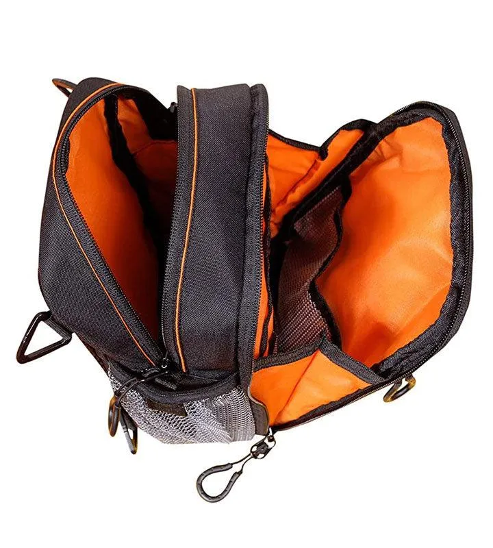 Dragon Sling Bag, Waist Bag, Thigh Bag for Motorbiking, Trekking, Hiking, Camping and Travel with Waterproof Rain Cover