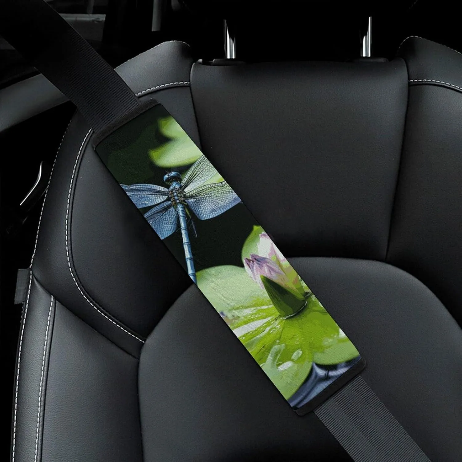 Dragonfly Flies Over Auto Seat Belt Cover 1PCS Universal Car Seat Belt Shoulder Protector Pad, Protect Your Shoulders and Neck for Car Seat Belt, Shoulder Bag, Backpack