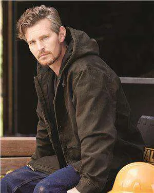 Dri Duck Men's Laredo Thermal Hoodie Canvas Jacket - 5090