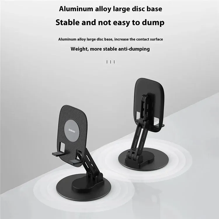 DUDAO F17s Foldable Tablet Holder ABS Aluminum Alloy 360 Degree Rotatable Desktop Phone Stand