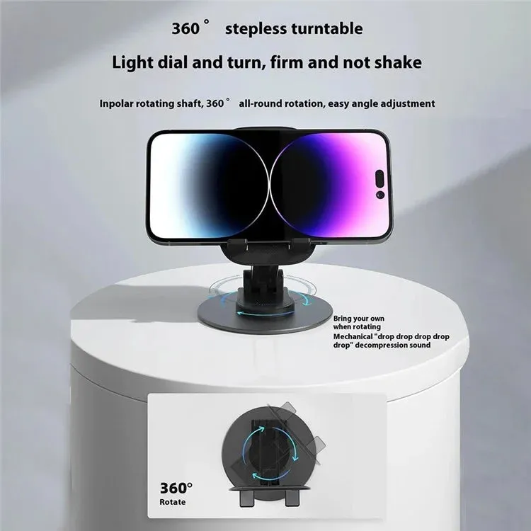 DUDAO F17s Foldable Tablet Holder ABS Aluminum Alloy 360 Degree Rotatable Desktop Phone Stand