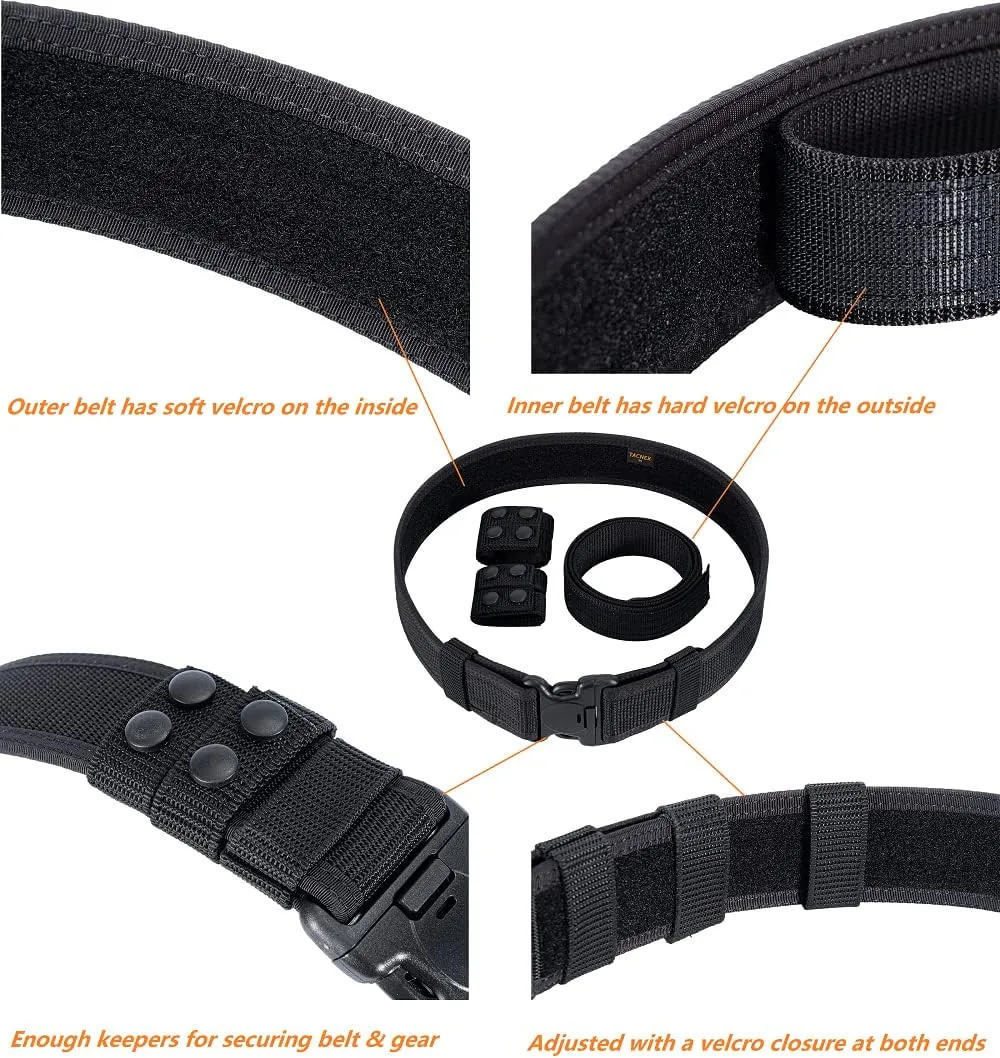 Duty Belt Law Enforcement Police Security 2"/2.25" Tactical Patrol Belt