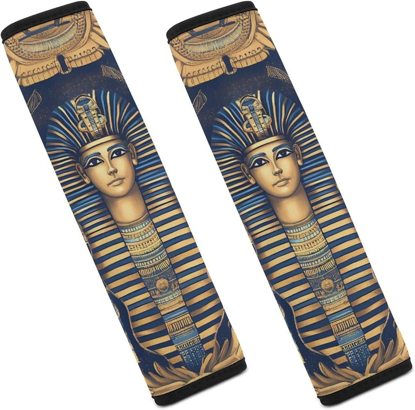 Egyptian Tradition Pattern Fashion Car Seat Belt Cover Pad for Shoulder Bag Camera Soft Comfort Accessories 2PCS