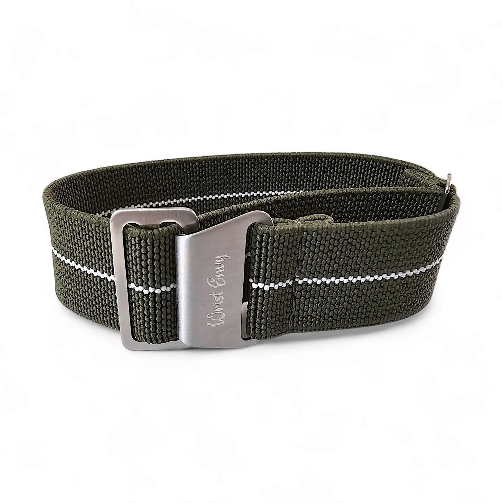 Elastic Nylon Marine Nationale Watch Strap Band 20 22 mm Green White