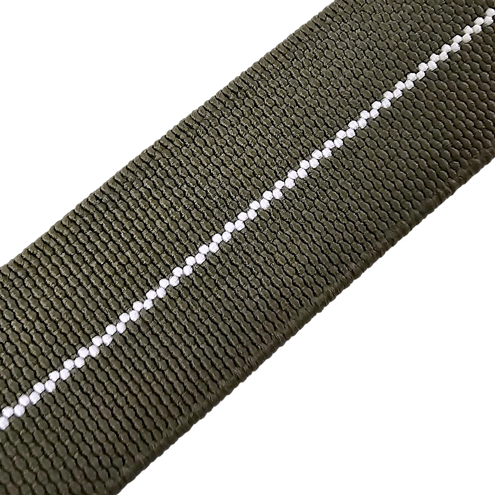 Elastic Nylon Marine Nationale Watch Strap Band 20 22 mm Green White