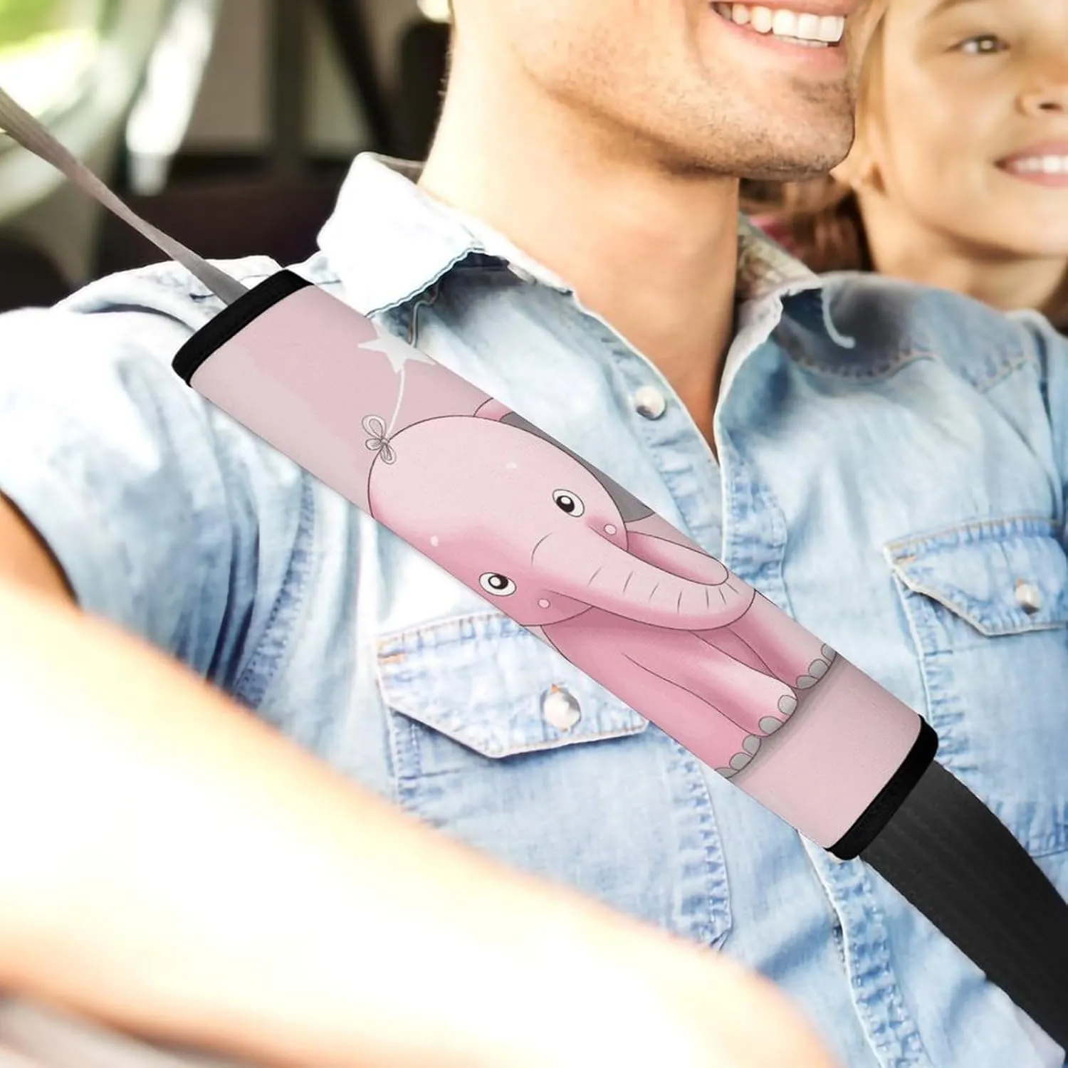 Elephant Auto Seat Belt Cover 1PCS Universal Car Seat Belt Shoulder Protector Pad, Protect Your Shoulders and Neck for Car Seat Belt, Shoulder Bag, Backpack