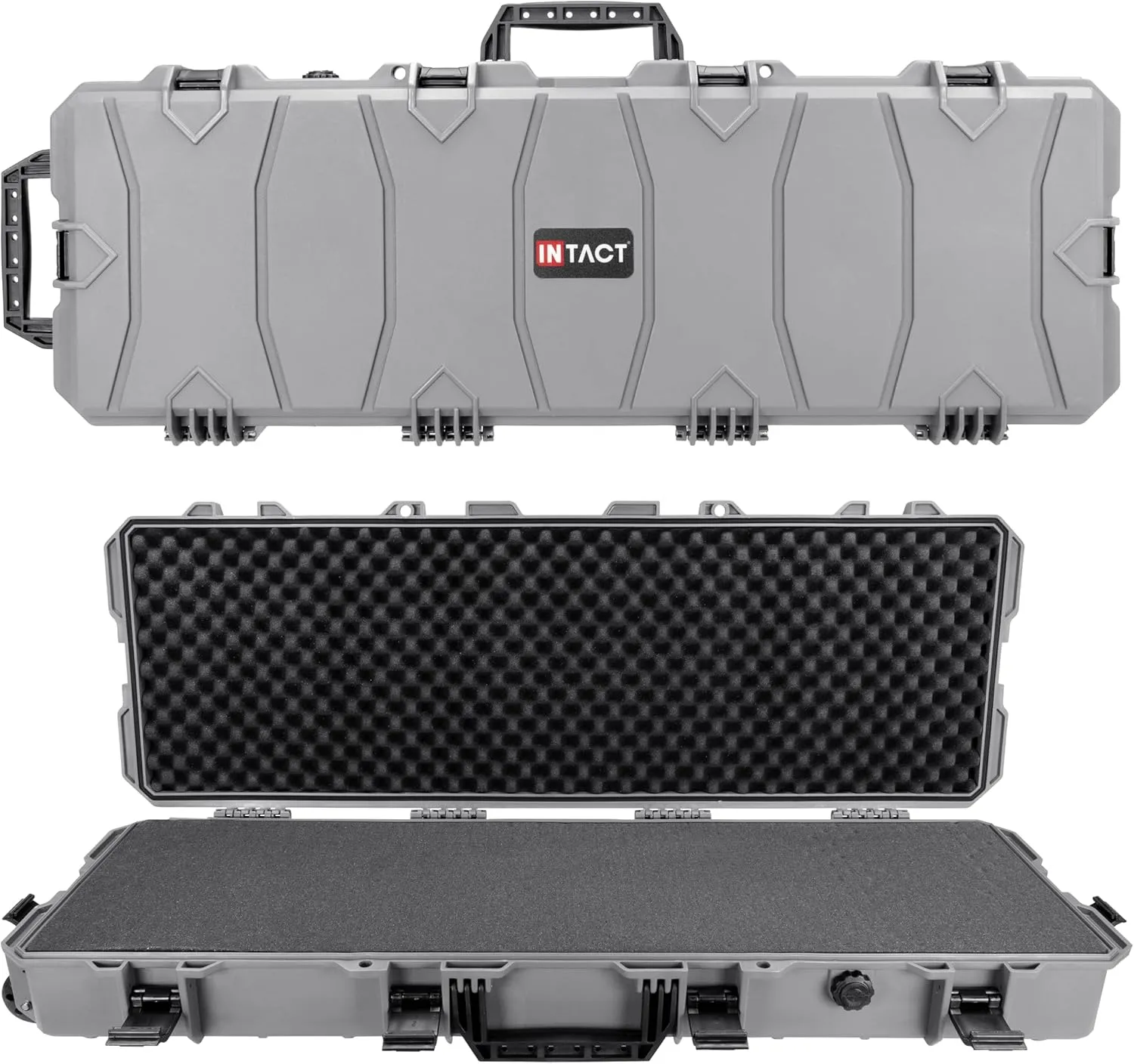 Eylar 39 Inch Intact Series Rolling Hard Rifle Case, Lightweight and Durable Stacker Design with Foam