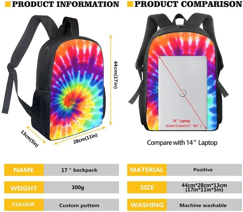 Flower Retro Painting Flower Retro School Backpack for Girls Cute Kids Floral Sketch Lunch Boxes and Pencil Case 3-Pieces School Pencil Cases Schoolbag Set for Teens