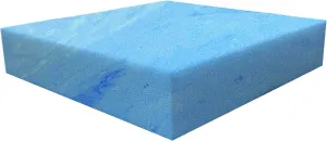 FoamRush 6" x 18" x 20" Gel Memory Foam Only Insert, Square Pad, Memory Foam Topper, Seat Cushion Replacement, Upholstery Foam, Pet Bed Memory Foam, Wheelchair Seat Cushion, Made in USA