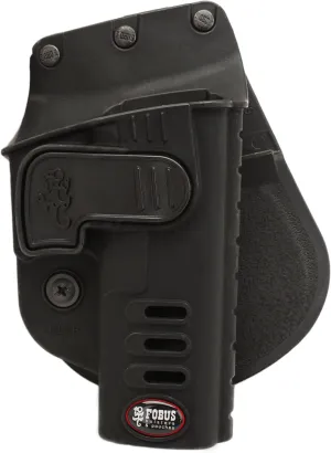 Fobus Tactical GLCH Standard Right Hand Conceal Carry Polymer Paddle Holster For Glock 17, 19 - Black