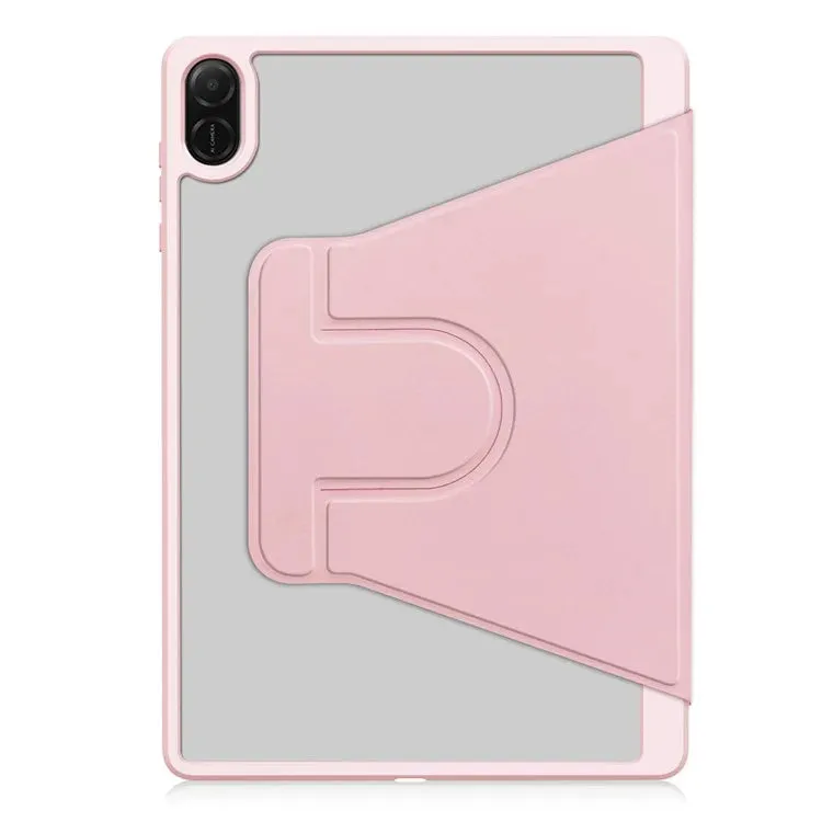 For Honor Pad X8a Case 360° Rotary Stand PU Leather Acrylic Tablet Cover (Without Keyboard)