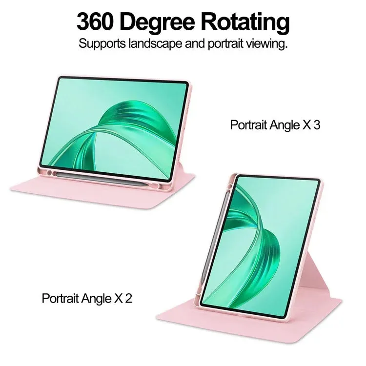 For Honor Pad X8a Case 360° Rotary Stand PU Leather Acrylic Tablet Cover (Without Keyboard)