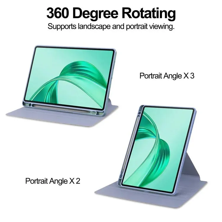For Honor Pad X8a Case 360° Rotary Stand PU Leather Acrylic Tablet Cover (Without Keyboard)