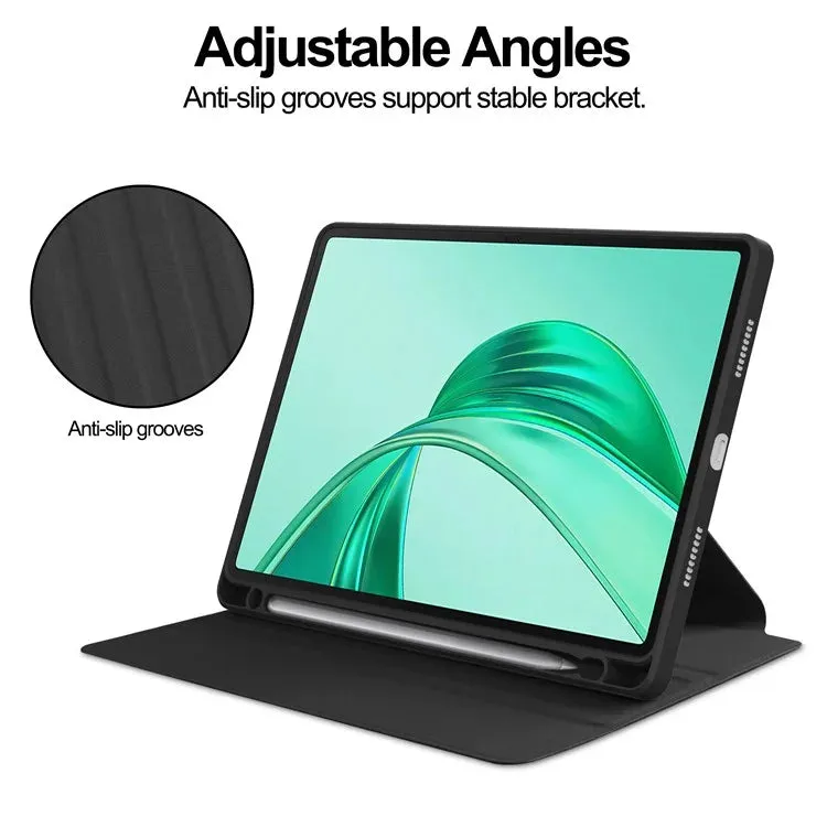 For Honor Pad X8a Case 360° Rotary Stand PU Leather Acrylic Tablet Cover (Without Keyboard)
