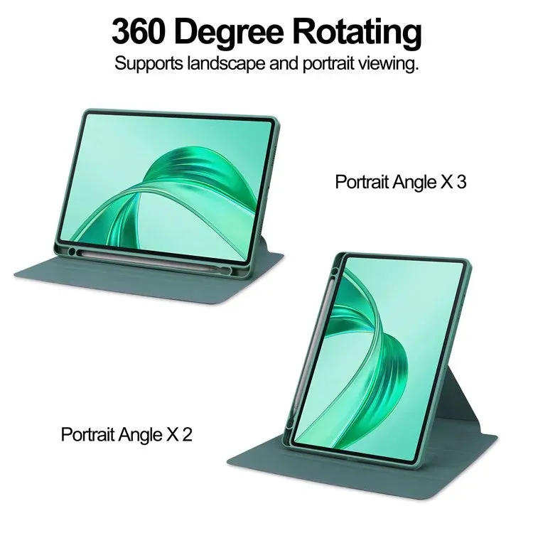 For Honor Pad X8a Case 360° Rotary Stand PU Leather Acrylic Tablet Cover (Without Keyboard)
