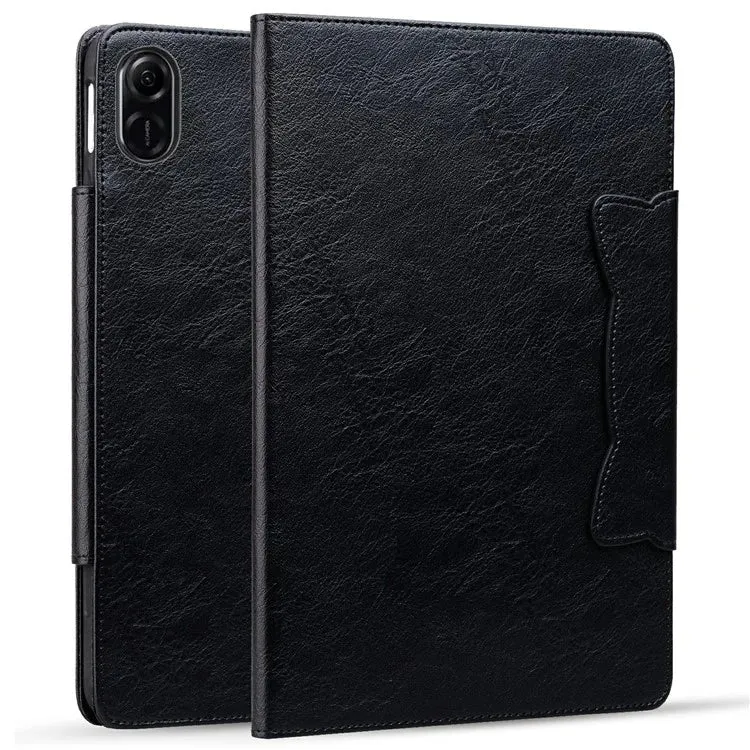 For Honor Pad X8a Case Cat Buckle Closure Leather Protective Stand Cover
