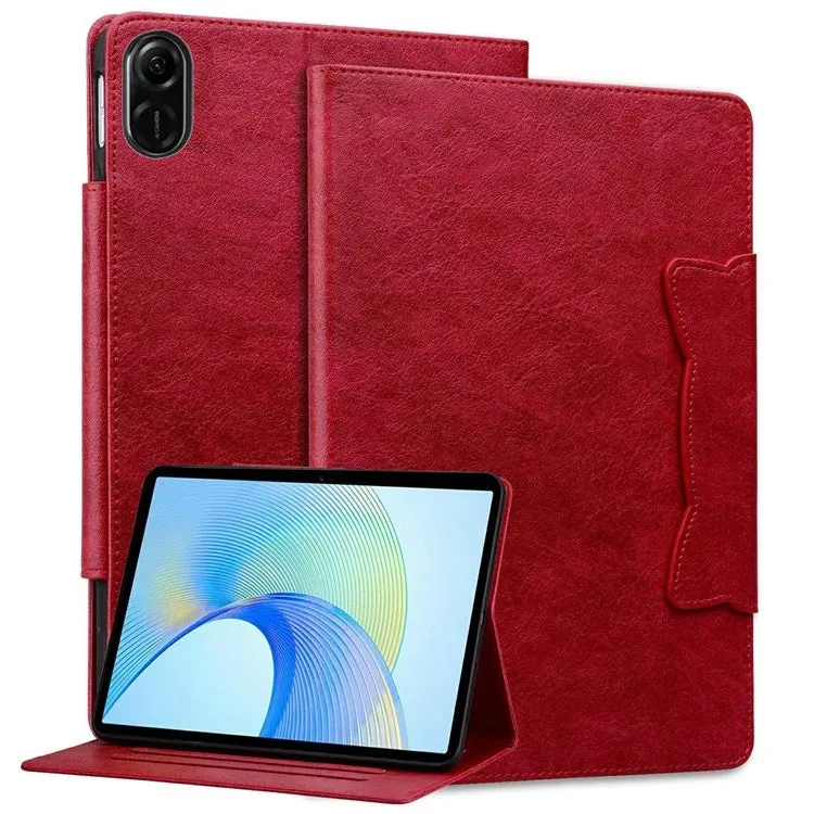 For Honor Pad X8a Case Cat Buckle Closure Leather Protective Stand Cover