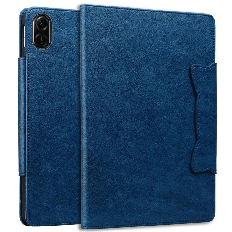 For Honor Pad X8a Case Cat Buckle Closure Leather Protective Stand Cover