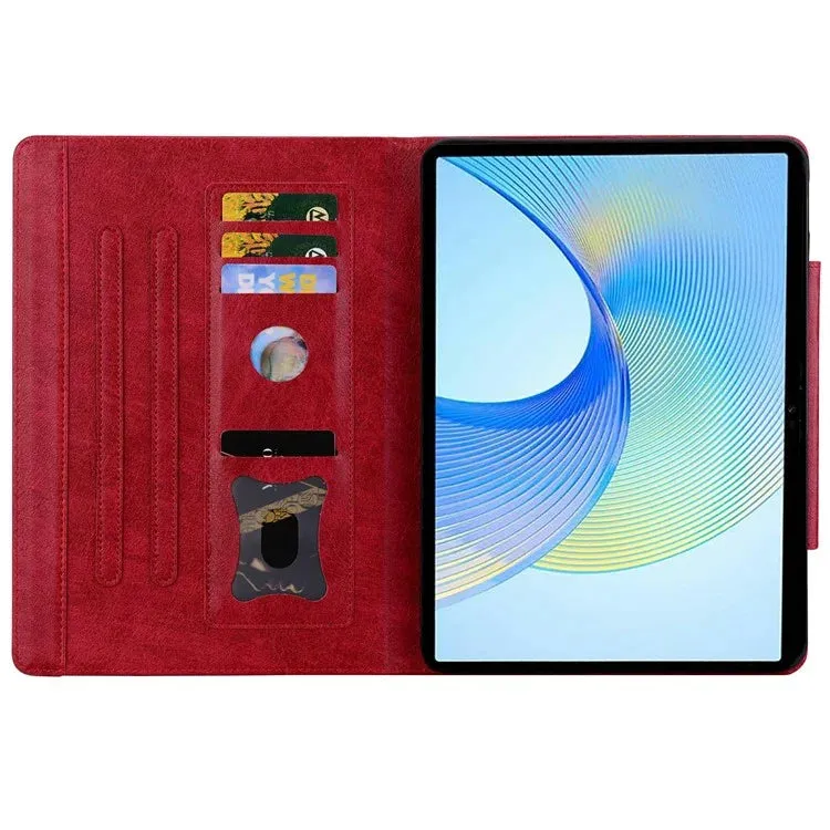 For Honor Pad X8a Case Cat Buckle Closure Leather Protective Stand Cover