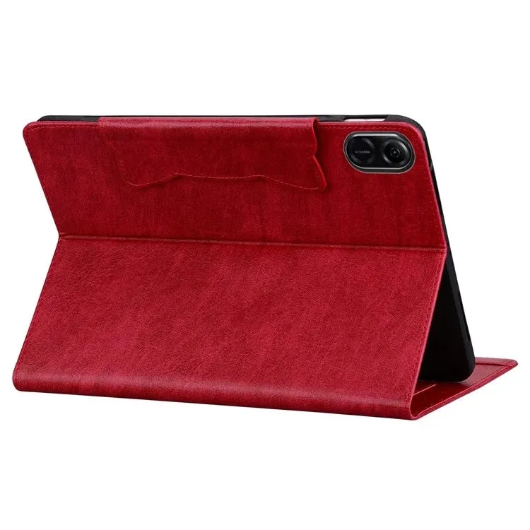 For Honor Pad X8a Case Cat Buckle Closure Leather Protective Stand Cover