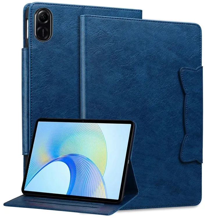 For Honor Pad X8a Case Cat Buckle Closure Leather Protective Stand Cover