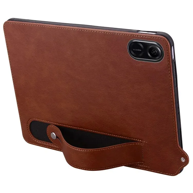 For Honor Pad X8a Case Hand Strap Kickstand Leather Tablet Cover