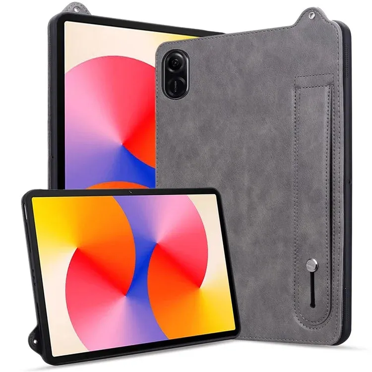 For Honor Pad X8a Case Hand Strap Kickstand Leather Tablet Cover