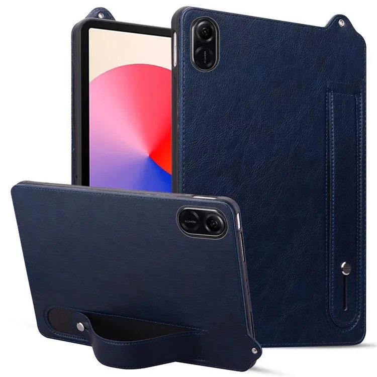 For Honor Pad X8a Case Hand Strap Kickstand Leather Tablet Cover