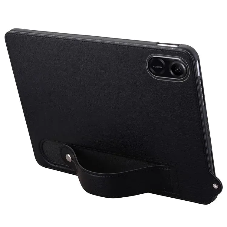 For Honor Pad X8a Case Hand Strap Kickstand Leather Tablet Cover
