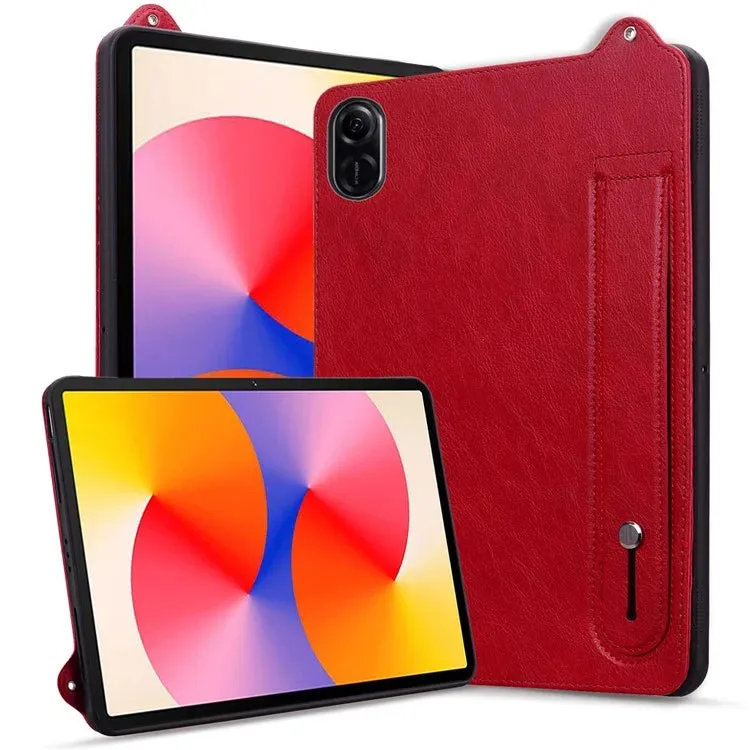 For Honor Pad X8a Case Hand Strap Kickstand Leather Tablet Cover