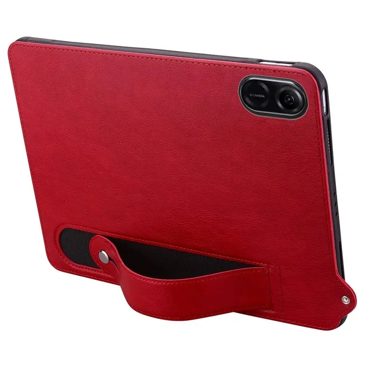 For Honor Pad X8a Case Hand Strap Kickstand Leather Tablet Cover