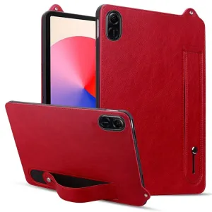 For Honor Pad X8a Case Hand Strap Kickstand Leather Tablet Cover