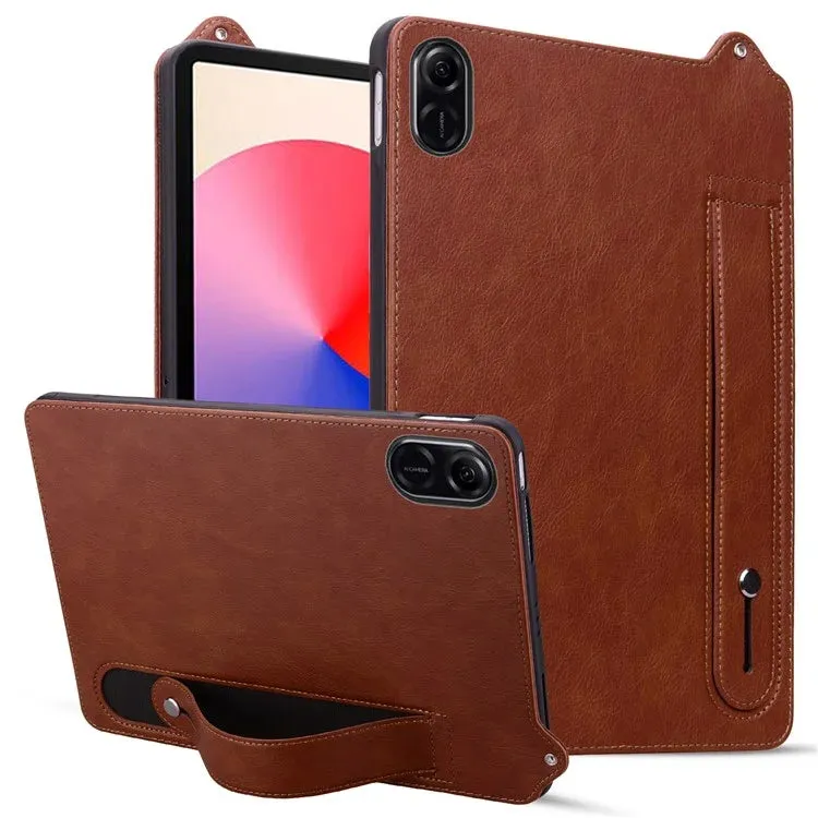 For Honor Pad X8a Case Hand Strap Kickstand Leather Tablet Cover