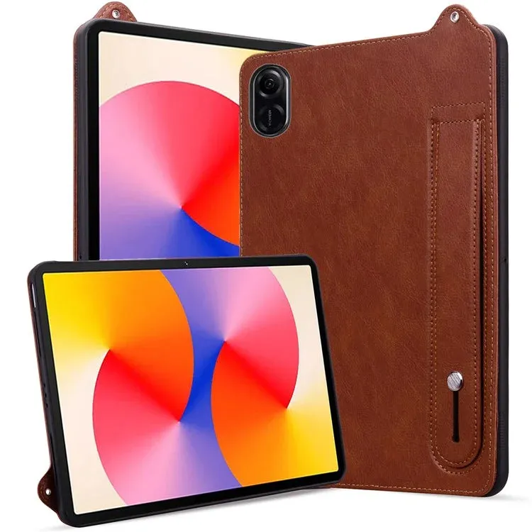 For Honor Pad X8a Case Hand Strap Kickstand Leather Tablet Cover