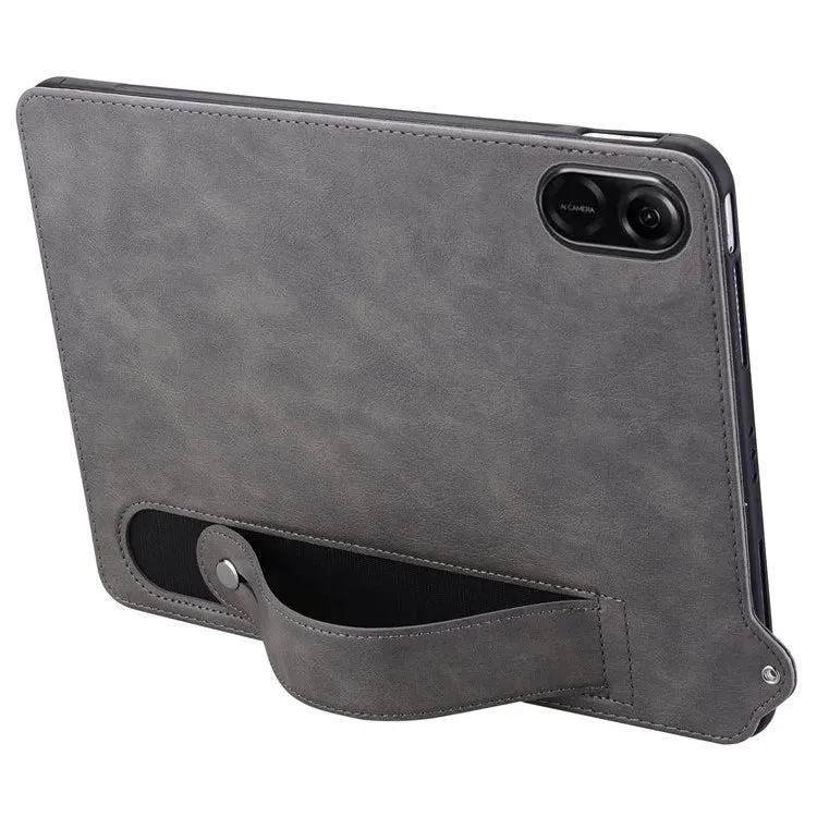 For Honor Pad X8a Case Hand Strap Kickstand Leather Tablet Cover