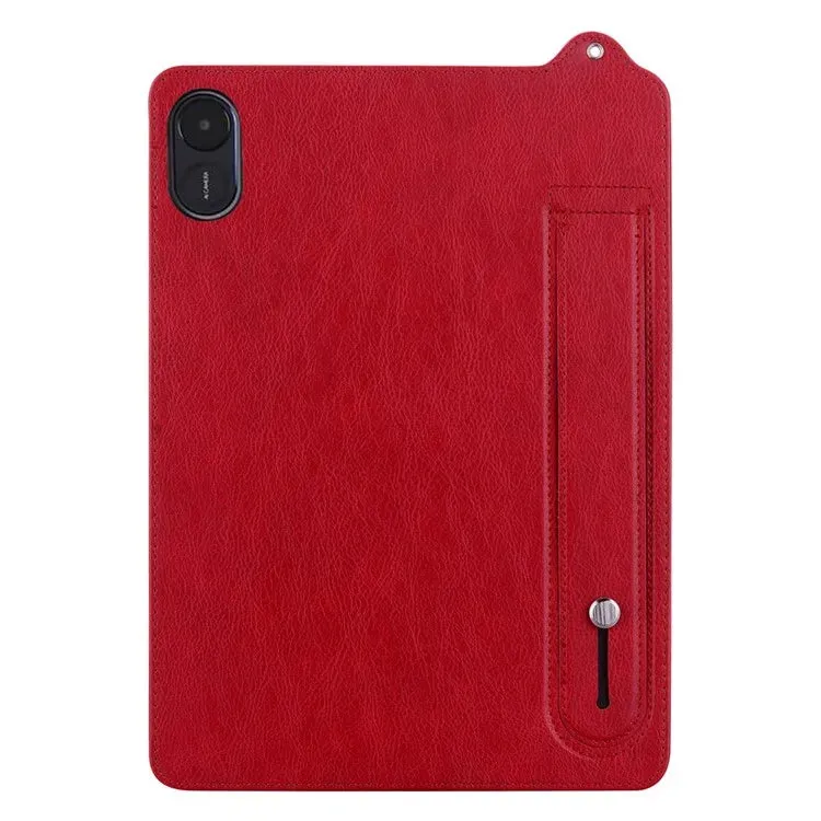 For Honor Pad X8a Case Hand Strap Kickstand Leather Tablet Cover