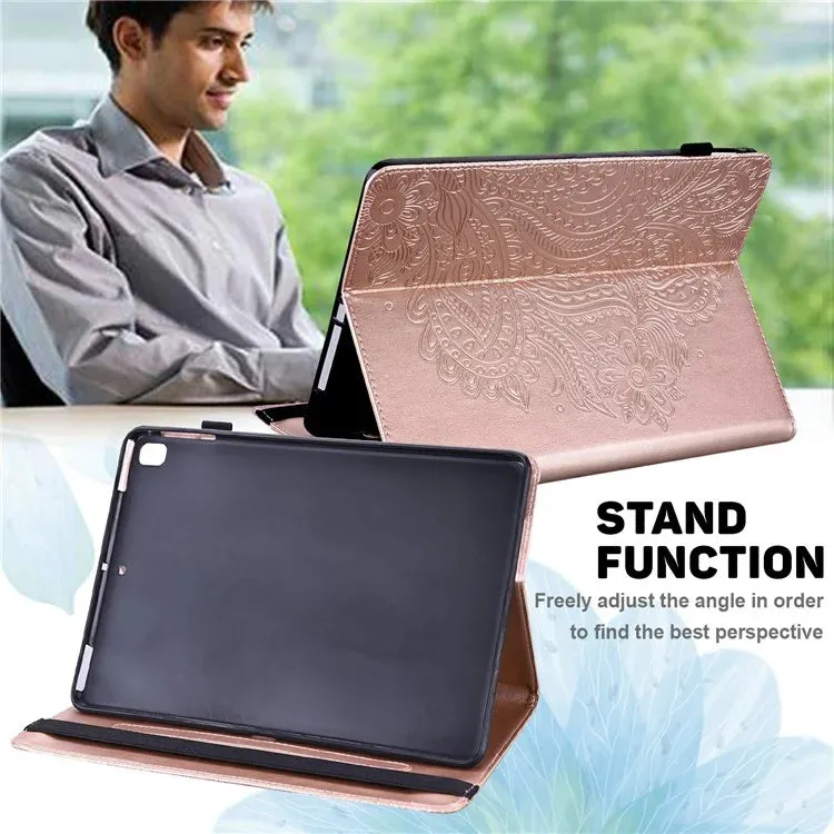 For Honor Pad X8a Case Peacock Flower Pattern Card Holder Leather Tablet Cover