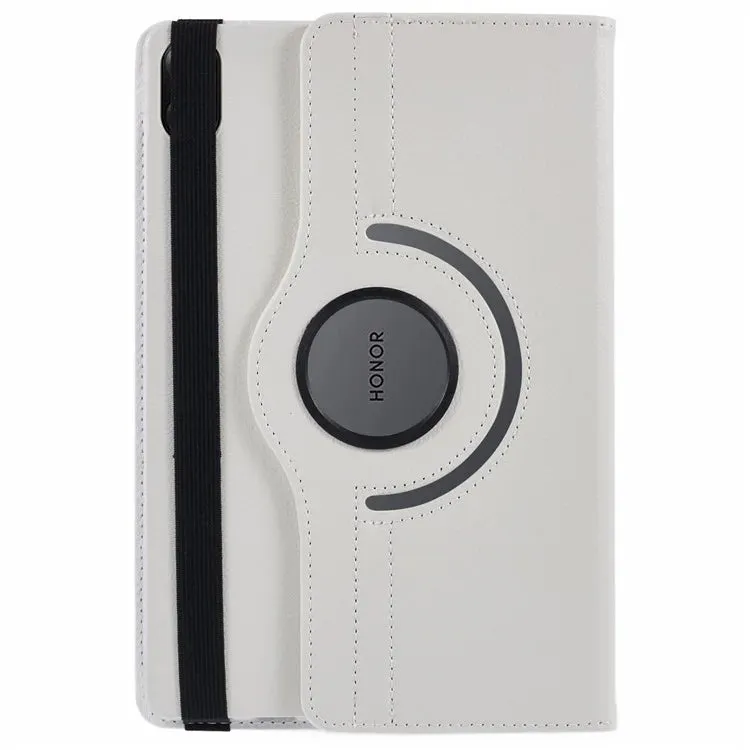 For Honor Pad X8a / Pad X9 Case Rotating Stand PU Leather PC Tablet Cover with Elastic Band