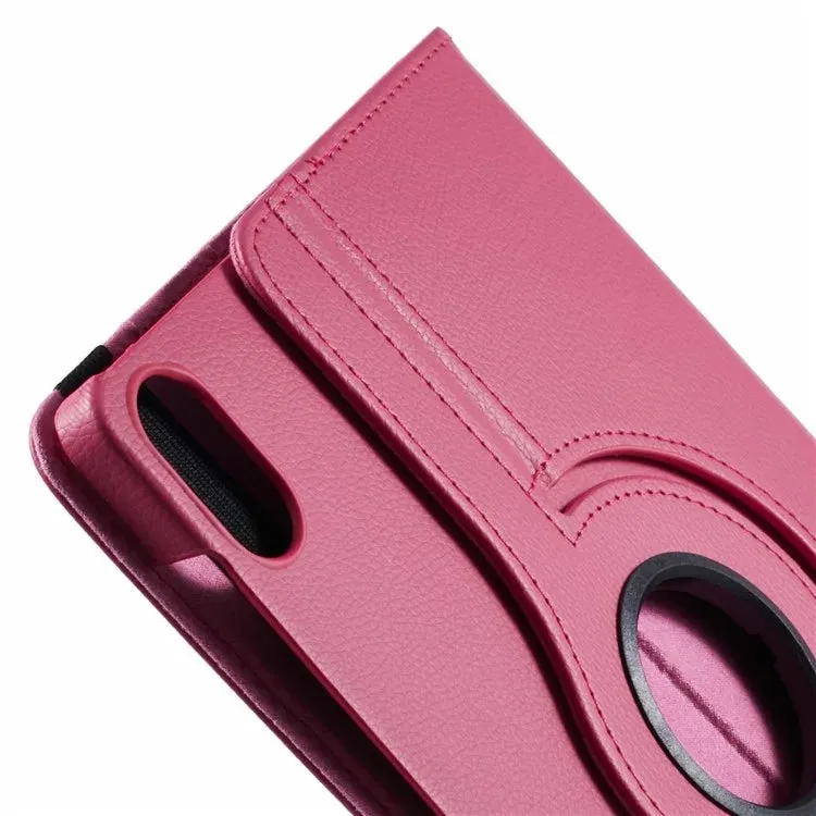 For Honor Pad X8a / Pad X9 Case Rotating Stand PU Leather PC Tablet Cover with Elastic Band